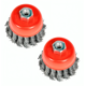 thumbnail image 1 of Pack de 2 Escobillas Copa Chascon 4 Pulgada Tuerca Para Esmeril, 1 of 3