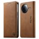 thumbnail image 1 of Funda Billetera de Cuero para [Xiaomi POCO F7 Ultra], Bloqueo RFID, Tarjetas y Soporte Marrón, 1 of 5