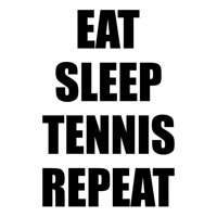 Rienda Libre Graphics - Decomural Eat Sleep Tennis Sports Ws-43053