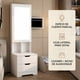 thumbnail image 2 of Velador Alto 160x40x50cm Con Espejo Y Espacio Para Almacenar Mate Blanco Con Joyero, 2 of 8
