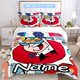 thumbnail image 1 of 3pcs Custom Name Cartoon Dexters-Laboratory-Anime Theme Bedding Set Duvet Cover Closure Includes 1 Duvet Cover & 2 Pillowcases for All Seasons Bedroom Decor, 1 of 1