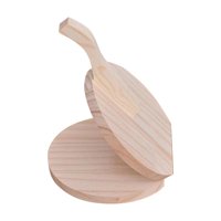 Magideal - Prensador De Envoltura Dumpling, Prensa Para Tortillas, Raviolis, Antiguo Utensilio De Cocina Casero, Prensa Para Tortillas De Madera Para Pastelería, Redondo