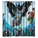 thumbnail image 1 of Cortina de ducha de baño con imagen inusual de videojuegos, adorable cortina de baño Lego Batman con ganchos, tamaño 66 x 72 pulgadas, 1 of 3