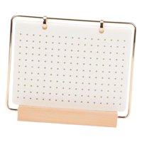 Magideal - Organizador De Pines De 6 Páginas Para Transacciones, Portátil, De Escritorio, Para Exhibición De Pines Esmaltados Blanco