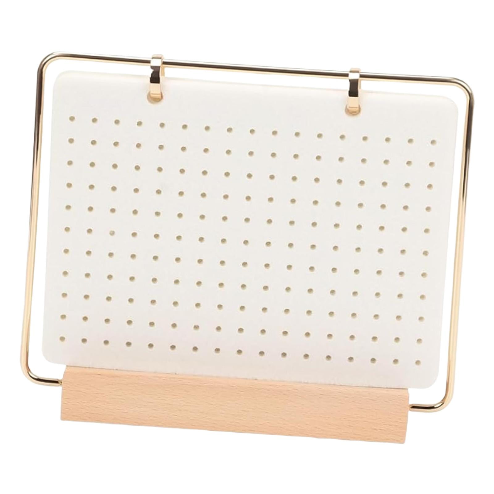 Magideal - Organizador De Pines De 6 Páginas Para Transacciones, Portátil, De Escritorio, Para Exhibición De Pines Esmaltados Blanco