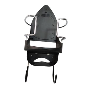 Bothyi - Soporte Para Tabla De Planchar, Colgador De Hierro De Fácil Montaje Para Puerta De Baño, Cuarto De Lavado, Negro