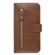 thumbnail image 5 of Funda con Cremallera para Samsung Galaxy S20 Ultra, Carcasa Cartera de Cuero PU con Soporte y Tarjetero, 5 of 6