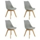 thumbnail image 1 of Pack 4 Sillas De Comedor Tulip Acolchada Gris, 1 of 7