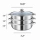 thumbnail image 2 of Olla Vaporera Puluru de 3 Niveles Acero Inoxidable 28 cm, 2 of 6