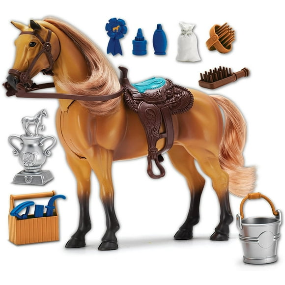 Caballo Sunny Days Entertainment Champions Deluxe diseno con lazo color azul