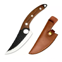 Genérico - Cuchillo Táctico De Caza, Carnicero, Forjado A Mano