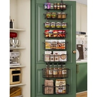 Organizador De Despensa Eastherry De 8 Niveles, Metal Negro, Para Colocar Sobre La Puerta