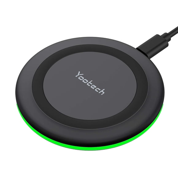 Cargador inalámbrico Yootech 10W de carga rápida para iPhone Samsung