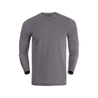 Snix - Polera Deportiva Dry Fit De Adulto Manga Larga Gris Talla M