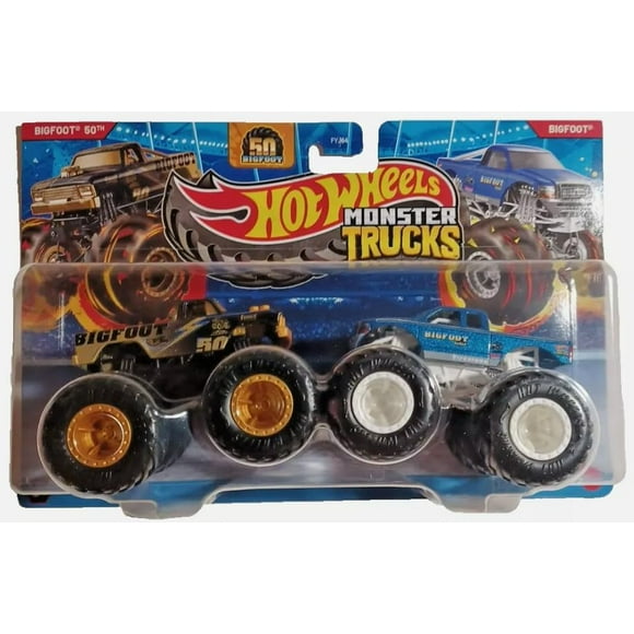 Toy Hot Wheels Monster Trucks Bigfoot 50th contra Big Foot