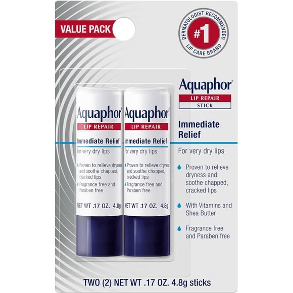 Balsamo Labial Aquaphor Lip Repair Stick Pack 4.8g