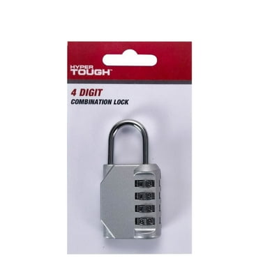 Candado Combinacion 4 Digitos, 1 Unidad  Hyper Tough