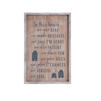 Genérico - Cuadro Madera Concepts Life 28 2X41 2Cm Valores Hogar