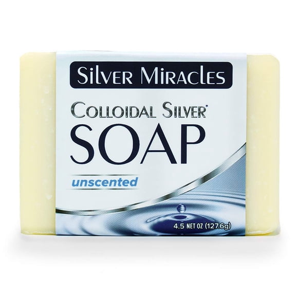 Jabón Silver Miracles con plata coloidal 100% natural, 100 ml