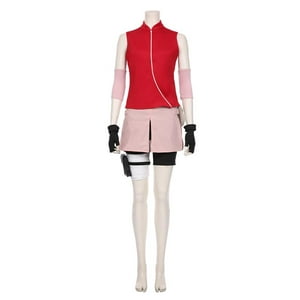 Sm - Traje Cosplay Sakura Haruno Completo - Naruto Shippuden