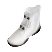 Ioensy - Fundas Impermeables Para Zapatos Para Lluvia Antideslizantes Para Acampar Ciclismo Deportes Al Aire Libre L Blanco