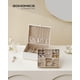 thumbnail image 2 of Joyero SONGMICS de 2 capas con asa y bandeja extraíble, color blanco, 2 of 9