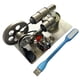 thumbnail image 1 of Kit de motor Stirling de un solo cilindro de metal Pktiugf, 1 of 7