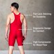 thumbnail image 3 of Camiseta de lucha libre Elite Sports para hombre, color rojo, talla M, 3 of 6