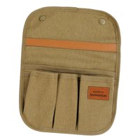 Magideal - Reposabrazos De Playa Para Exteriores, Organizador De Soportes, Bolsa De Almacenamiento, Artículos Diversos, Asiento Para Camping, Picnic, Libros , Caqui