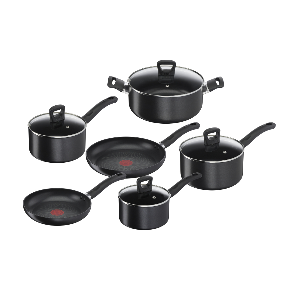 Bateria De Cocina Antiadherente Enhance 10 Pcs Tefal