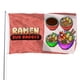 thumbnail image 1 of Ramen Bandera impresa con temática, regalo perfecto para fanáticos, amigos y familiares, y adecuada para actividades al aire libre e interiores, decoraciones de fiesta. 120*180CM, 1 of 6