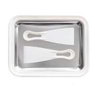 Magideal - Máquina De La Máquina De Hielo Máquina De Yogurt Diy Sommer Prácticamente Con 2 Espátulas -Ice -Cold Tufters Para Helado De Crema Enrollada Casera Blanco