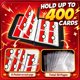 thumbnail image 4 of Carpeta para cartas coleccionables GANDATA 400 cartas, 4 bolsillos, roja, 4 of 8