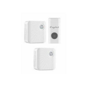 Fujitel - Timbre Inalambrico Doble 52 Melodías 220V Blanco