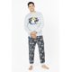 thumbnail image 1 of Pijama Hombre Polar Simpson Gris Melange Talla XXL, 1 of 4