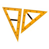 Bothyi - Regla Triangular Grande De 2 Piezas, Herramienta De Medición Para Pizarra Blanca De Aula