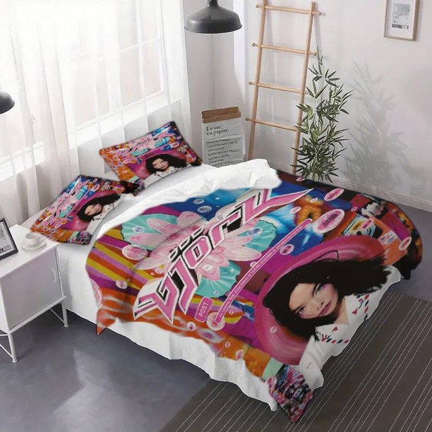 3pcs Bjork Post Album Duvet Cover Set - Includes Duvet Cover And Pillowcases (No Pillow Inserts) Suitable for Bedroom Or Dorm Use