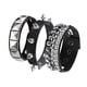 thumbnail image 1 of Juego De 3 Brazaletes Anchos Estilo Punk Rock, Accesorio Versátil Para Halloween., 1 of 5