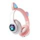 thumbnail image 3 of Auriculares Con Orejas De Gato Para Juegos Con Iluminación RGB Para Teléfonos, PC, Tableta, Rosa Y Blanco, 3 of 5