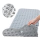 thumbnail image 1 of Alfombrilla de ducha Tatum88 de 100 x 40 cm, extralarga, lavable a máquina, antideslizante y con ventosa de PVC (gris), 1 of 6