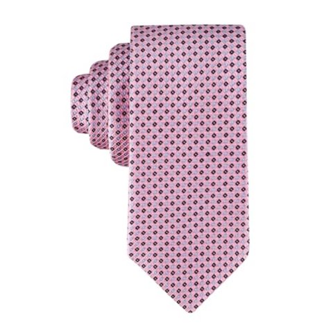 Corbata Tommy Hilfiger Core Micro Dot Silk Poliéster Rosa Hombre