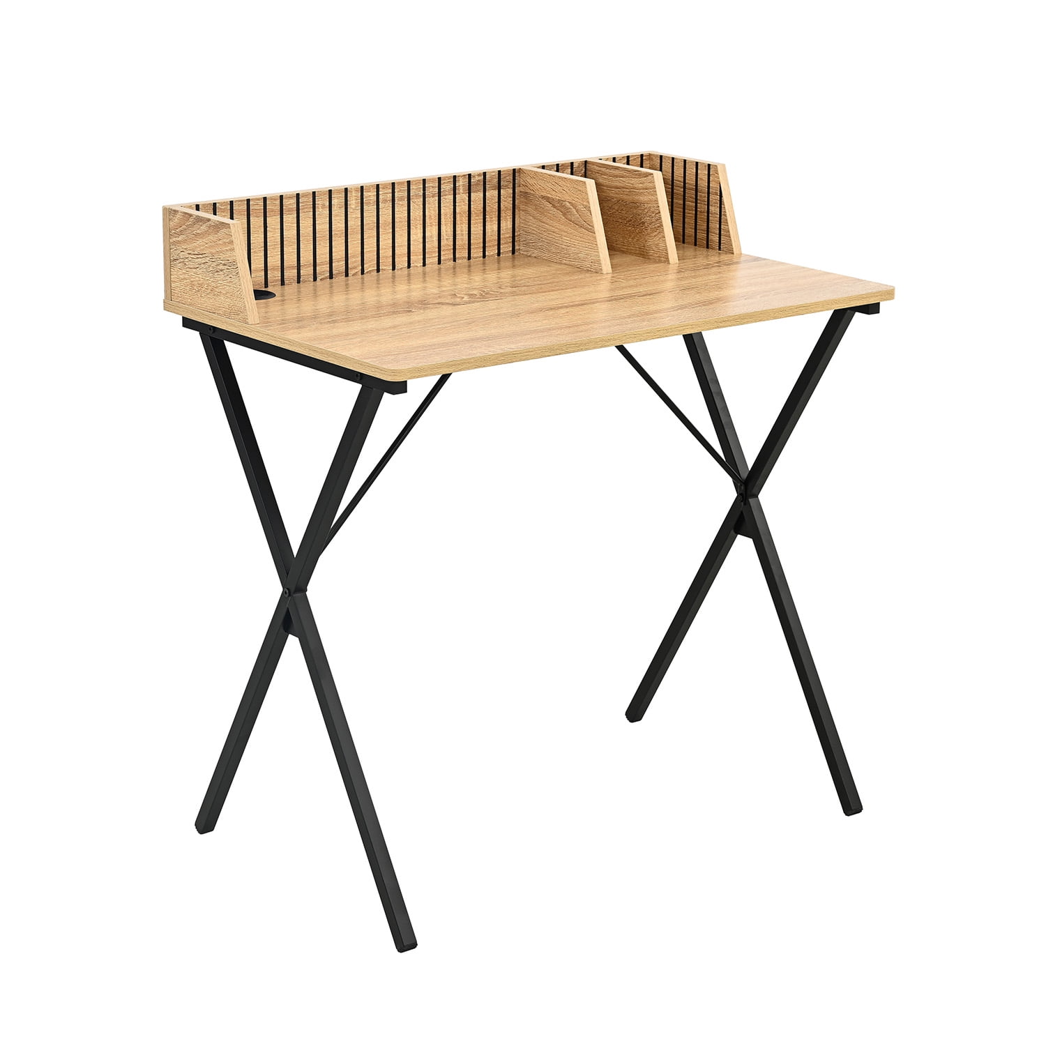 Escritorio Desk Var 2 Relan Con Organizador Estilo Industrial