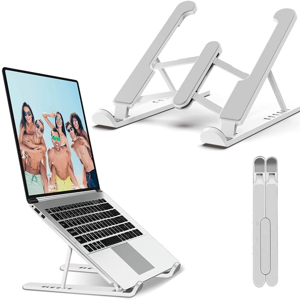 Soporte para portátil, soporte portátil para escritorio, soporte elevador con ventilación ajustable de 6 niveles, compatible con portátiles de 11 a 15,6 pulgadas.