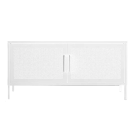 Metalbrein - Aparador Arrimo Metálico Malla - Color Blanco