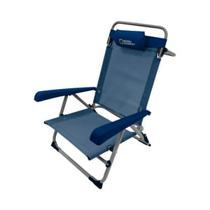 Silla Plegable Playa Almohada Vermont Azul National Geographic Azul Tamaño Unico