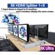 thumbnail image 2 of Divisor HDMI SIGRAPID 1x8 8K HDMI2.1 8 salidas con HDR 48 Gbps, 2 of 9