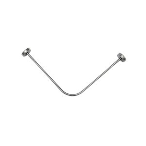 Magideal - Barra De Ducha Curva Extensible Percha De Ropa Barra Telescópica Percha De Ropa Barra De Armario Baño Barra De Ducha Curva Para Guardarropa Baño Hogar 110Cm-140Cm