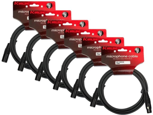 Pack 6 Cable Micrófono Serie C Xlr10M Kirlin Mpc6-470Pb-10