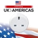 thumbnail image 2 of Adaptador de enchufe Go Travel del Reino Unido a EE. UU., entrada tipo G, salida tipo B, 2 of 5