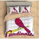 thumbnail image 1 of Mlb St. Louis Cardinals Logo Quilt Duvet Cover Set Super Soft3-Piece Bedding Set, 1 of 5